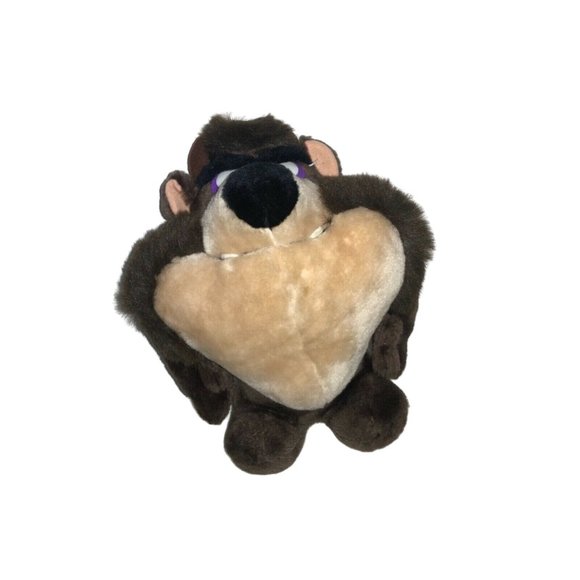 1993 Warner Bros Looney Tunes Taz Tasmanian Devil Plush 24K Company 11 inch - Picture 7 of 7